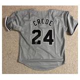 Joe Crede White Sox Signed Custom MLB Jersey XL (Beckett)
