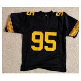 Greg Lloyd Steelers Signed Custom NFL Jersey XL (Beckett)