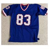 Andre Reed Bills Signed Custom NFL Jersey Inscribed "HOF 