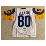 Henry Ellard Rams Signed Custom NFL Jersey XL (JSA)