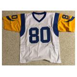 Henry Ellard Rams Signed Custom NFL Jersey XL (JSA)