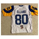 Henry Ellard Rams Signed Custom NFL Jersey XL (JSA)