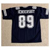 Peyton Hendershot Cowboys Signed Custom NFL Jersey XL (JSA)