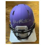 Alexander Mattison Vikings Signed NFL Mini Helmet (Vikings Certified)
