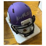 Alexander Mattison Vikings Signed NFL Mini Helmet (Vikings Certified)