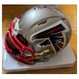 Jamal Anderson Falcons Signed Flash Alternate NFL Mini Helmet (JSA)