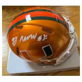 Greg Rousseau Miami Hurricanes Signed Flash Alternate NCAA Mini Helmet (JSA)
