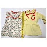 Set of 2 Vintage Soviet Baby Dresses with Original Tags