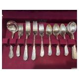Wm. A. Rogers Oneida 52-Piece Silverplate Flatware Set with Case