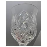 Collection of Cut Glass Crystal Bowls, Plates, and Stemware