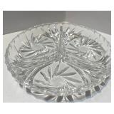 Collection of Cut Glass Crystal Bowls, Plates, and Stemware