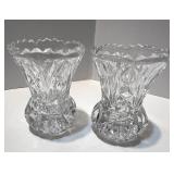 Collection of Cut Glass Crystal Bowls, Plates, and Stemware