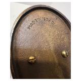 Vintage Brass Decor Collection with Candle Holder, Picture Frame, Dishes, and Napkins