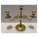 Vintage Brass Decor Collection with Candle Holder, Picture Frame, Dishes, and Napkins