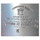 Vintage Viners of Sheffield Alpha Plate Silver Tea and Coffee Set