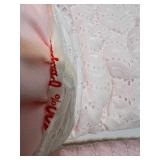 Vintage Baby Bedding Set with Blanket, Pillow, Knit Throw and Metal Duck Decor