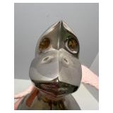 Vintage Baby Bedding Set with Blanket, Pillow, Knit Throw and Metal Duck Decor