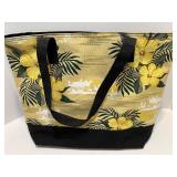 Collection of 3 Tote and Handbags Including Nine West and Lancome with Decorative Scarf