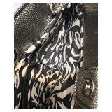 Collection of 3 Tote and Handbags Including Nine West and Lancome with Decorative Scarf