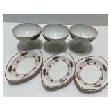 Syracuse China Canterbury Pattern Dinnerware Set with Floral Trim