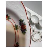 Syracuse China Canterbury Pattern Dinnerware Set with Floral Trim
