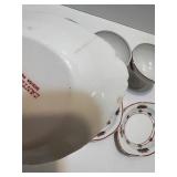 Syracuse China Canterbury Pattern Dinnerware Set with Floral Trim