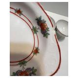 Syracuse China Canterbury Pattern Dinnerware Set with Floral Trim