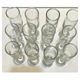 Mixed Lot of Vintage Silverstone Spain Metal Goblets, Glass Cordials, and Brandy Snifters