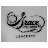 Grace Fine China Concerto Dinnerware Set with Lenox Wedding Promises Cake Server