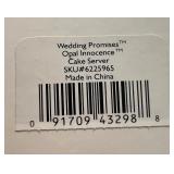 Grace Fine China Concerto Dinnerware Set with Lenox Wedding Promises Cake Server