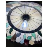 Stained Glass Style Hanging Pendant Lamp with Fruit Motif