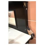 Vintage Dental Cabinet with 14 Metal Drawers and Glass Pulls