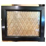 Vintage Dental Cabinet with 14 Metal Drawers and Glass Pulls