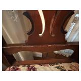 Dining Table with 9 Chairs, Floral Upholstered Seats