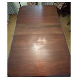 Dining Table with 9 Chairs, Floral Upholstered Seats