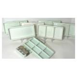 Assorted Vintage Milk Glass Dental Trays