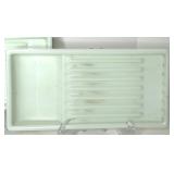 Lot of Vintage Milk Glass Dental Instrument Trays