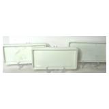 Lot of Vintage Milk Glass Dental Instrument Trays