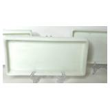 Lot of Vintage Milk Glass Dental Instrument Trays