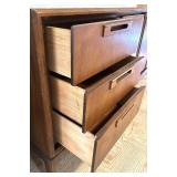 Mid-Century Modern Walnut Credenza with Drawers and Cabinet
