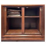 Mid-Century Modern Walnut Credenza with Drawers and Cabinet