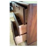 Mid-Century Modern Walnut Credenza with Drawers and Cabinet