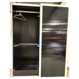 Modern Black & White Sliding Door Wardrobe Closet