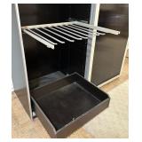 Modern Black & White Sliding Door Wardrobe Closet