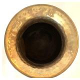 Brass Candleholders and Checkered Brass Vase Home Decor Lot