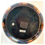 Brass Candleholders and Checkered Brass Vase Home Decor Lot