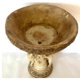 Mixed Home Decor Lot - Cherub Pedestal Bowl, Gold Urn with Fruit, Gilt Cherub Vase