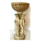 Marwal Vintage Art Nouveau Style Pedestal Figurine Vase Stand