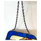 Stained Glass Butterfly and Flower Accent Mirror