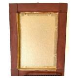 Home Decor Lot - White Abstract Statue, Religious Platter, Framed Icon